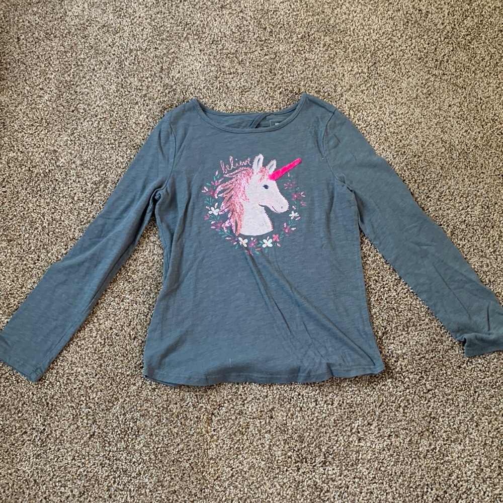 Long sleeve unicorn shirt